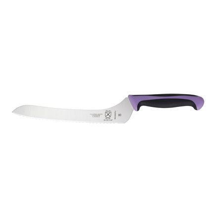 Dao Cắt Bánh Mì Mercer Culinary M23890PU 22.9 cm Tay Cầm Santoprene®/Polypropylene Tím Thép Nhật Carbon Cao