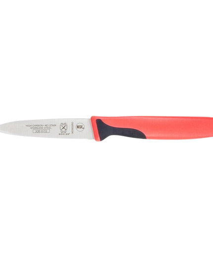Dao Gọt Mercer Culinary M23930RD 7.6cm Tay Cầm Santoprene®/Polypropylene Đỏ Thép Nhật Carbon Cao
