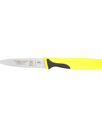 Dao Gọt Mercer Culinary M23930YL 7.6cm Tay Cầm Santoprene®/Polypropylene Vàng Thép Nhật Carbon Cao