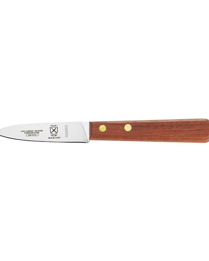 Dao Gọt Mercer Culinary M26000 7.6 cm Tay Cầm Gỗ Hồng Mộc, Thép Carbon Cao Nhật Bản