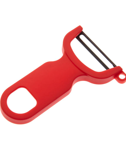 Mercer Culinary M33071RDB Dao Gọt Vỏ Chữ Y Lưỡi Thẳng, Cán Polypropylene Tiện Dụng, Màu Đỏ