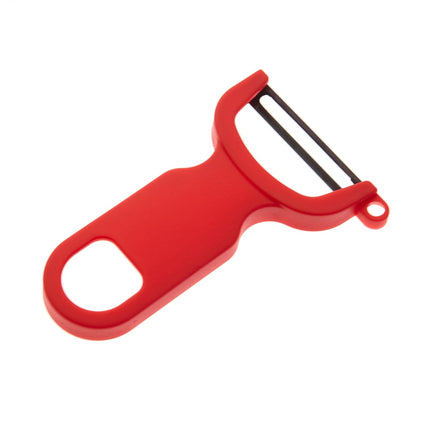 Mercer Culinary M33071RDB Dao Gọt Vỏ Chữ Y Lưỡi Thẳng, Cán Polypropylene Tiện Dụng, Màu Đỏ