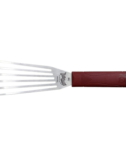 Xẻng Lật Cá Có Rãnh Mercer Culinary M33183 16.5 cm Tay Cầm Nylon Đỏ Thép Không Gỉ
