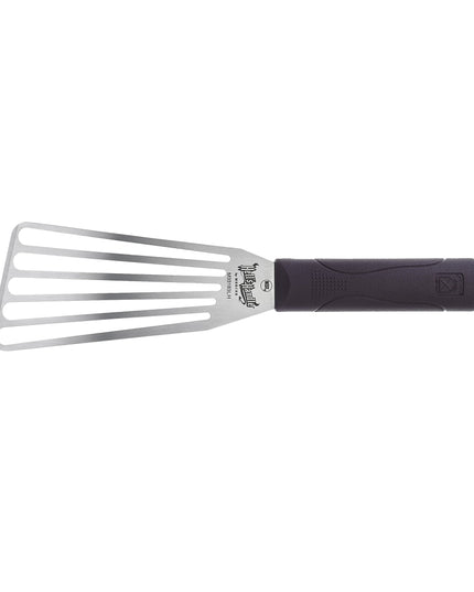 Xẻng Lật Cá Có Rãnh Mercer Culinary M33183LH 16.5 cm Tay Cầm Nylon Đỏ Thép Không Gỉ