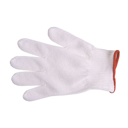 Găng Tay Chống Cắt Mercer Culinary M33411S Cỡ S - Dệt Gia Cố Polyethylene, Trắng Cổ Tay Đỏ