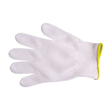 Găng Tay Chống Cắt Mercer Culinary M33411XS Cỡ XS - Polyethylene Dệt Gia Cường, Trắng Cổ Tay Vàng