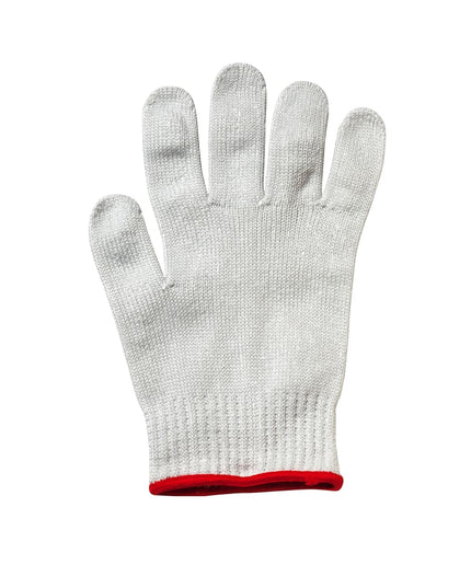 Găng Tay Chống Cắt Mercer Culinary M33413S Cỡ Nhỏ - Gia Cường Thép Không Gỉ, Trắng Viền Đỏ