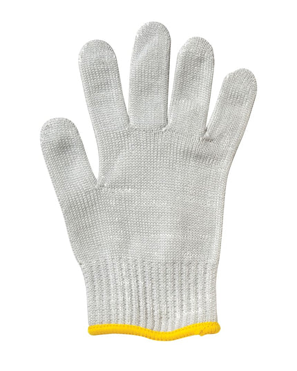 Găng Tay Chống Cắt Mercer Culinary M33413XS Cỡ Cực Nhỏ - Gia Cường Thép Không Gỉ, Trắng Viền Vàng