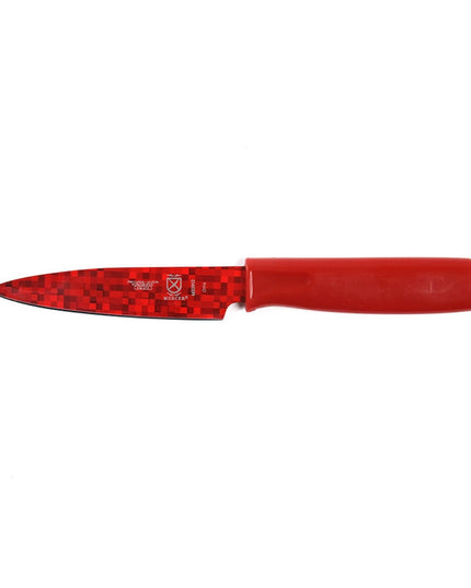 Dao Gọt Mercer Culinary M33912B 10.2 cm Cán ABS Đỏ Thép Nhật Carbon Cao