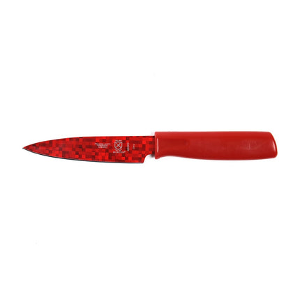Dao Gọt Mercer Culinary M33912B 10.2 cm Cán ABS Đỏ Thép Nhật Carbon Cao