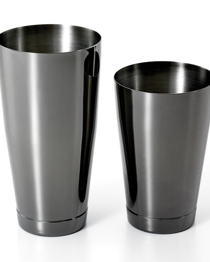 Bộ Bình Lắc Cocktail Thép Không Gỉ Barfly M37009BK 828 ml & 532 ml Màu Đen Kim Loại