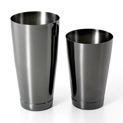 Bộ Bình Lắc Cocktail Thép Không Gỉ Barfly M37009BK 828 ml & 532 ml Màu Đen Kim Loại