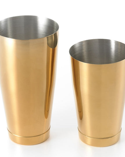 Bộ Bình Lắc Cocktail Barfly Thép Không Gỉ 828 ml & 532 ml Màu Vàng M37009GD