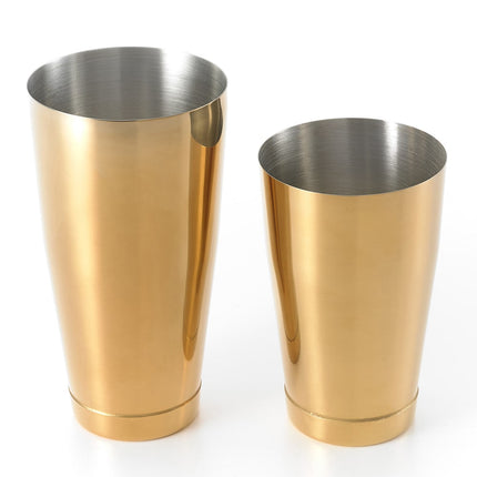 Bộ Bình Lắc Cocktail Barfly Thép Không Gỉ 828 ml & 532 ml Màu Vàng M37009GD
