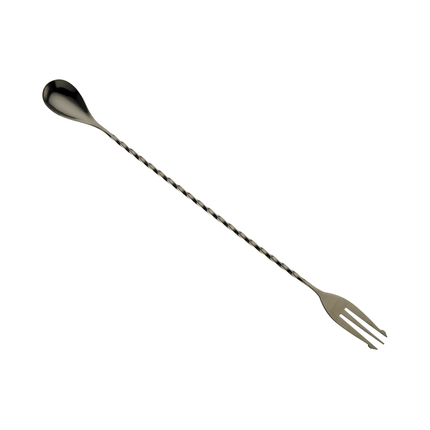 Thìa Bar Barfly M37015BK Đầu Nĩa Màu Đen Gun Metal 31.4 cm