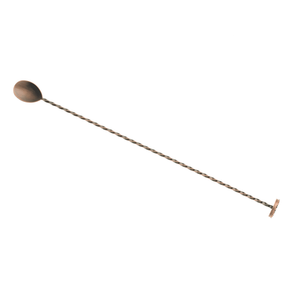 Thìa Bar Barfly M37019ACP 40 cm Đầu Muddler, Đồng Cổ Điển
