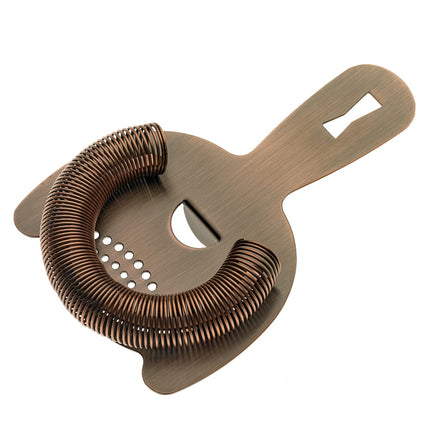 Rây Lọc Quầy Bar 2 Ngạnh Barfly M37026ACP Thép Không Gỉ Màu Đồng Cổ Điển