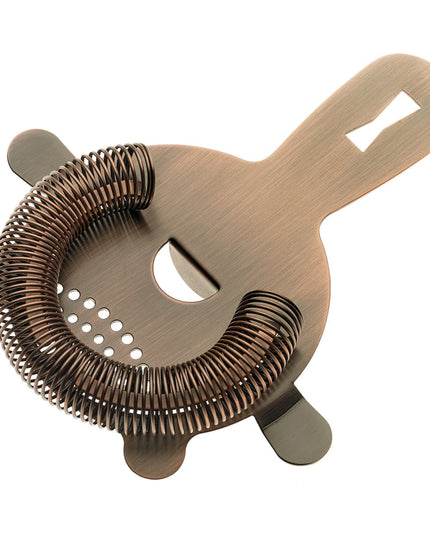 Rây Lọc Quầy Bar 4 Ngạnh Barfly M37071ACP Thép Không Gỉ Màu Đồng Cổ Điển