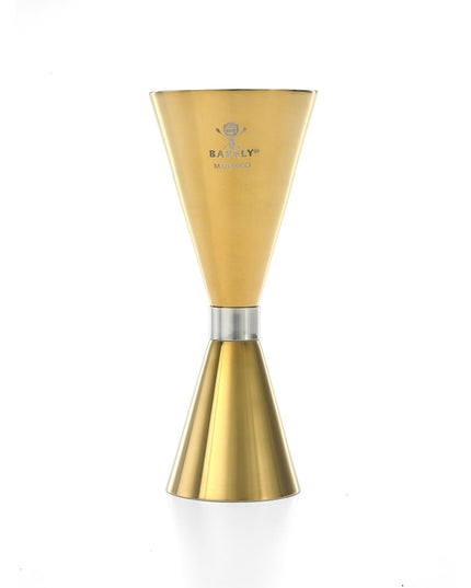 Ly Đong Kiểu Mỏng Barfly M37090GD 30 ml & 60 ml Vàng Viền Thép Không Gỉ