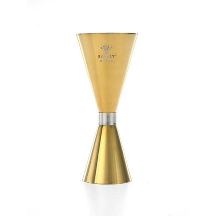 Ly Đong Kiểu Mỏng Barfly M37090GD 30 ml & 60 ml Vàng Viền Thép Không Gỉ