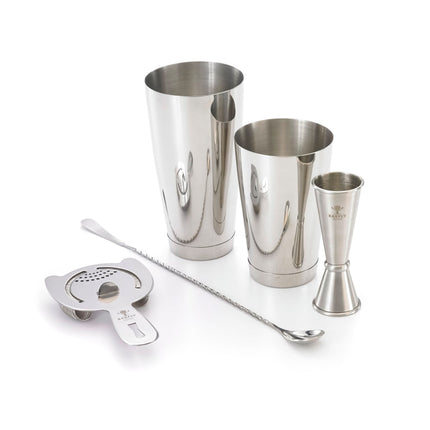 Bộ Pha Chế Cocktail Cơ Bản 5 Món Barfly M37101 Bạc