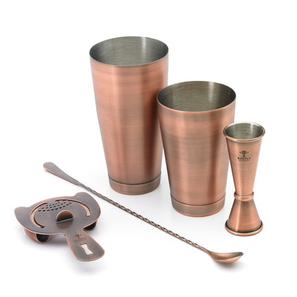 Bộ Bình Lắc Cocktail 5 Món Barfly M37101ACP Đồng Cổ