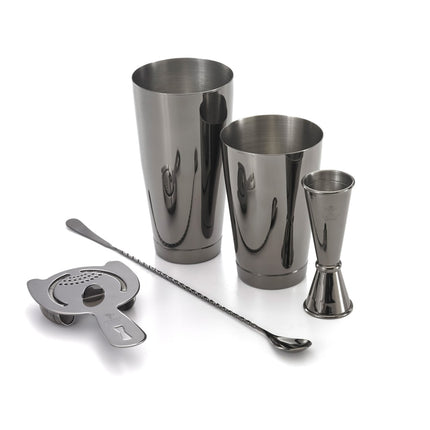 Bộ Bình Lắc Cocktail 5 Món Barfly M37101BK Đen Kim Loại