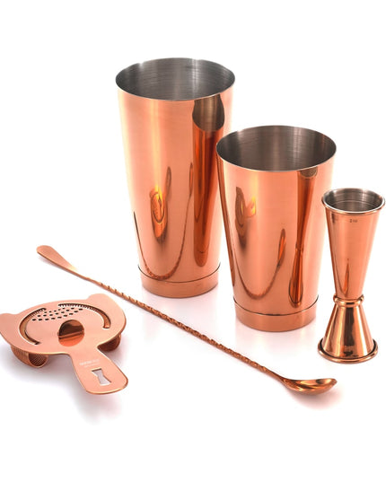 Bộ Bình Lắc Cocktail Barfly M37101CP 5 Món - Đồng