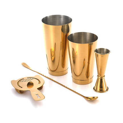 Bộ Bình Lắc Cocktail 5 Món Barfly M37101GD Vàng