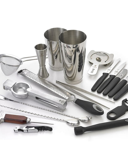 Bộ Bình Lắc Cocktail Barfly M37102 18 Món - Bạc