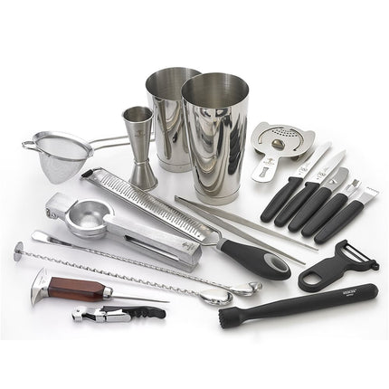 Bộ Bình Lắc Cocktail Barfly M37102 18 Món - Bạc