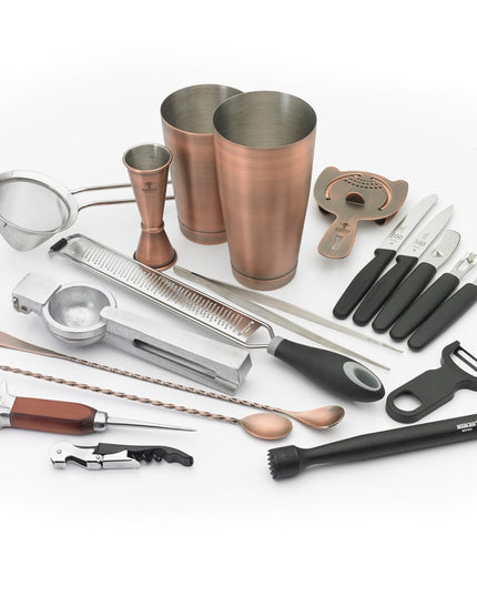 Bộ Bình Lắc Cocktail 18 Món Barfly M37102ACP Đồng Cổ
