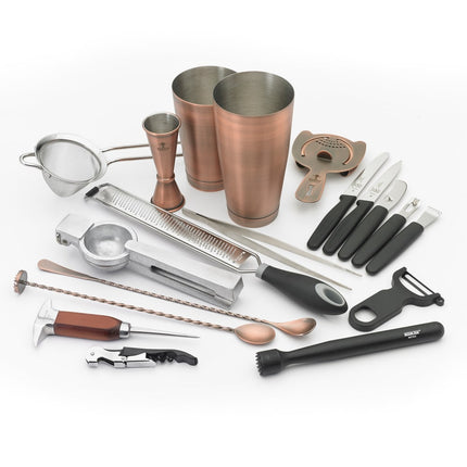 Bộ Bình Lắc Cocktail 18 Món Barfly M37102ACP Đồng Cổ