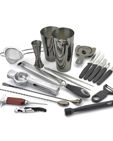 Bộ Bình Lắc Cocktail 18 Món Barfly M37102BK Đen Kim Loại