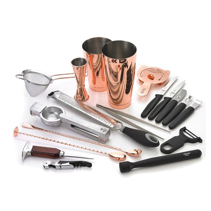 Bộ Pha Chế Cocktail 18 Món Barfly M37102CP Đồng