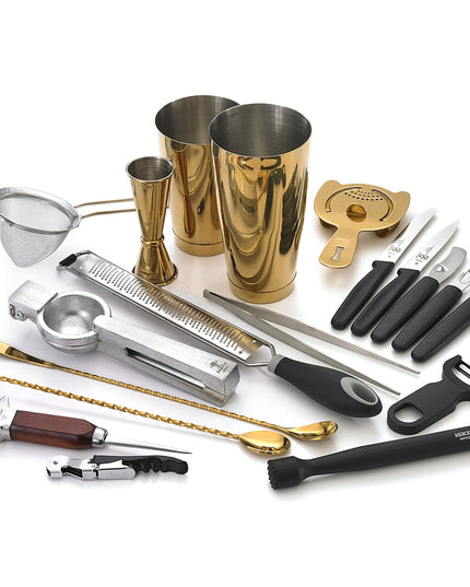 Bộ Pha Chế Cocktail 18 Món Barfly M37102GD Vàng