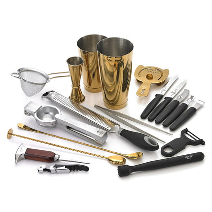 Bộ Pha Chế Cocktail 18 Món Barfly M37102GD Vàng