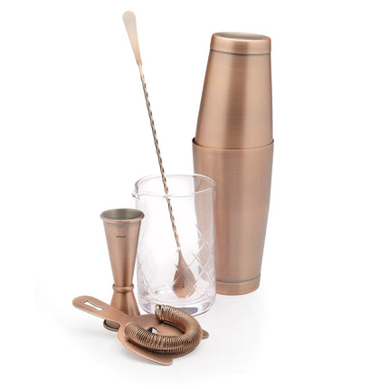 Bộ Pha Chế Cocktail 5 Món Barfly M37131ACP Đồng Cổ