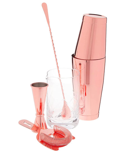 Bộ Pha Chế Cocktail 5 Món Barfly M37131CP Đồng