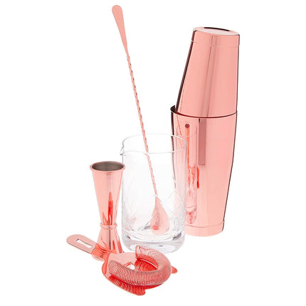Bộ Pha Chế Cocktail 5 Món Barfly M37131CP Đồng