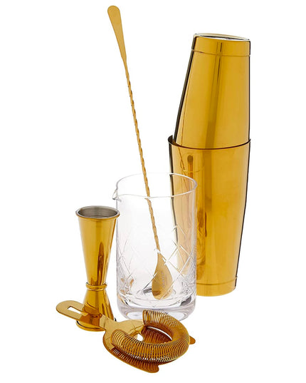 Bộ Pha Chế Cocktail 5 Món Barfly M37131GD Vàng