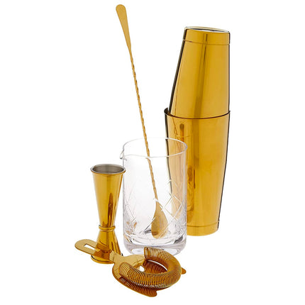 Bộ Pha Chế Cocktail 5 Món Barfly M37131GD Vàng