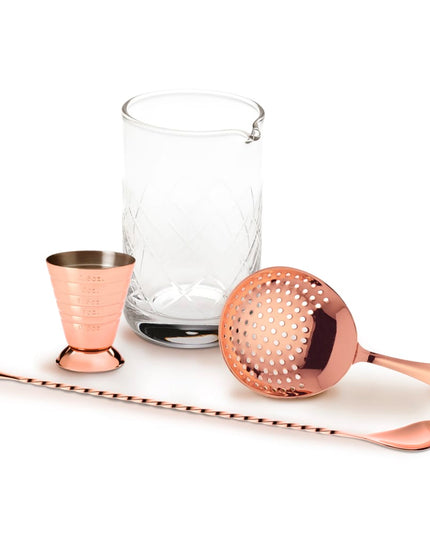 Bộ Pha Chế Cocktail 4 Món Barfly M37132CP Đồng