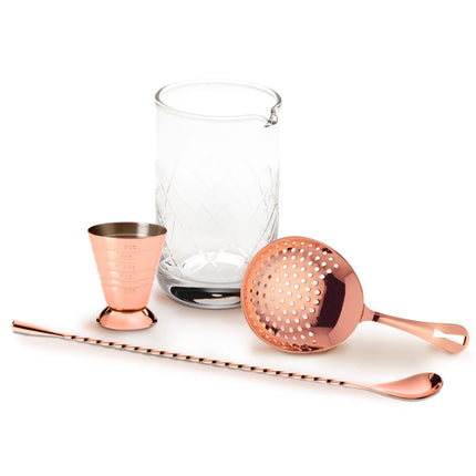 Bộ Pha Chế Cocktail 4 Món Barfly M37132CP Đồng