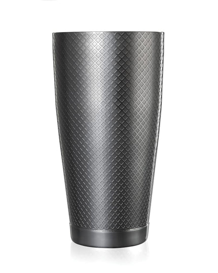 Bình Lắc Cocktail Thép Không Gỉ Hoa Văn Kim Cương Barfly M37199BK 828 ml Đen Kim Loại