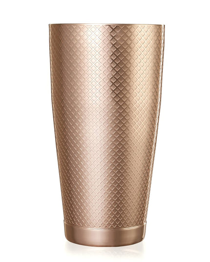 Bình Lắc Cocktail Thép Không Gỉ Hoa Văn Kim Cương Barfly M37199CP 828 ml Đồng