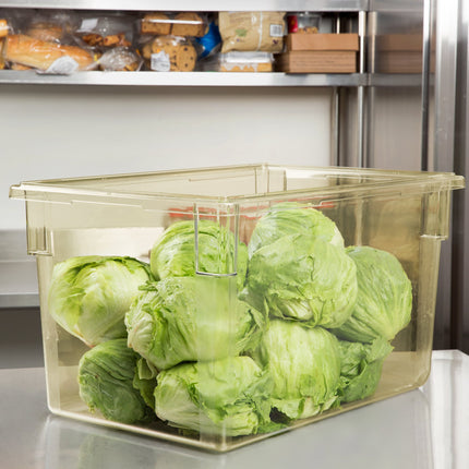Hộp đựng thực phẩm nhựa polycarbonate Cambro Camwear 182615CW464 66 x 46 x 38 cm màu vàng an toàn