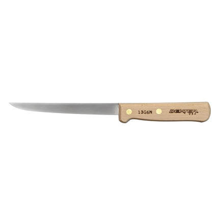Dao Rút Xương Cứng Hẹp Dexter Russell 13G6N 15.2 cm Cán Gỗ Sồi, Thép Carbon
