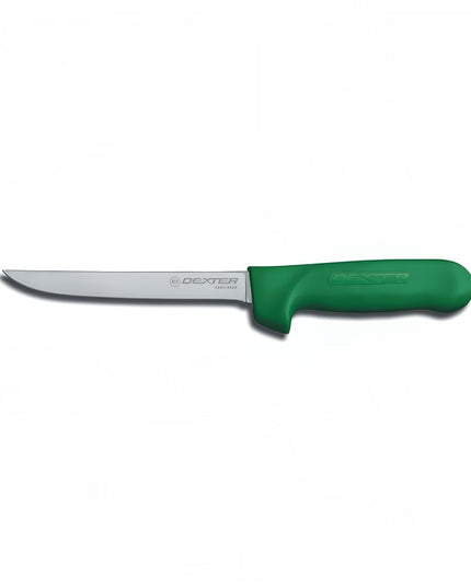 Dexter Russell 01563G SANI-SAFE® Dao Rọc Xương Hẹp 15.2 cm Cán Polypropylene Xanh Lá, Thép Carbon