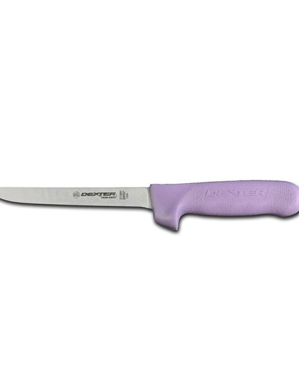 Dexter Russell S136NP-PCP SANI-SAFE® Dao Rọc Xương Hẹp 15.2 cm Cán Polypropylene Tím, Thép Cacbon
